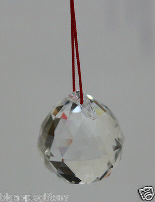 20mm 1" FENG SHUI HANGING CRYSTAL BALL Sphere Prism Rainbow Sun Catcher NEW