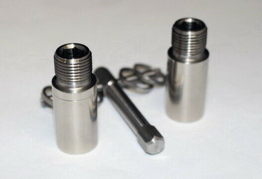 Bicycle Stainless Steel  Pedal Extender. 9/16" Thread 20mm, 25mm, 30mm long!
