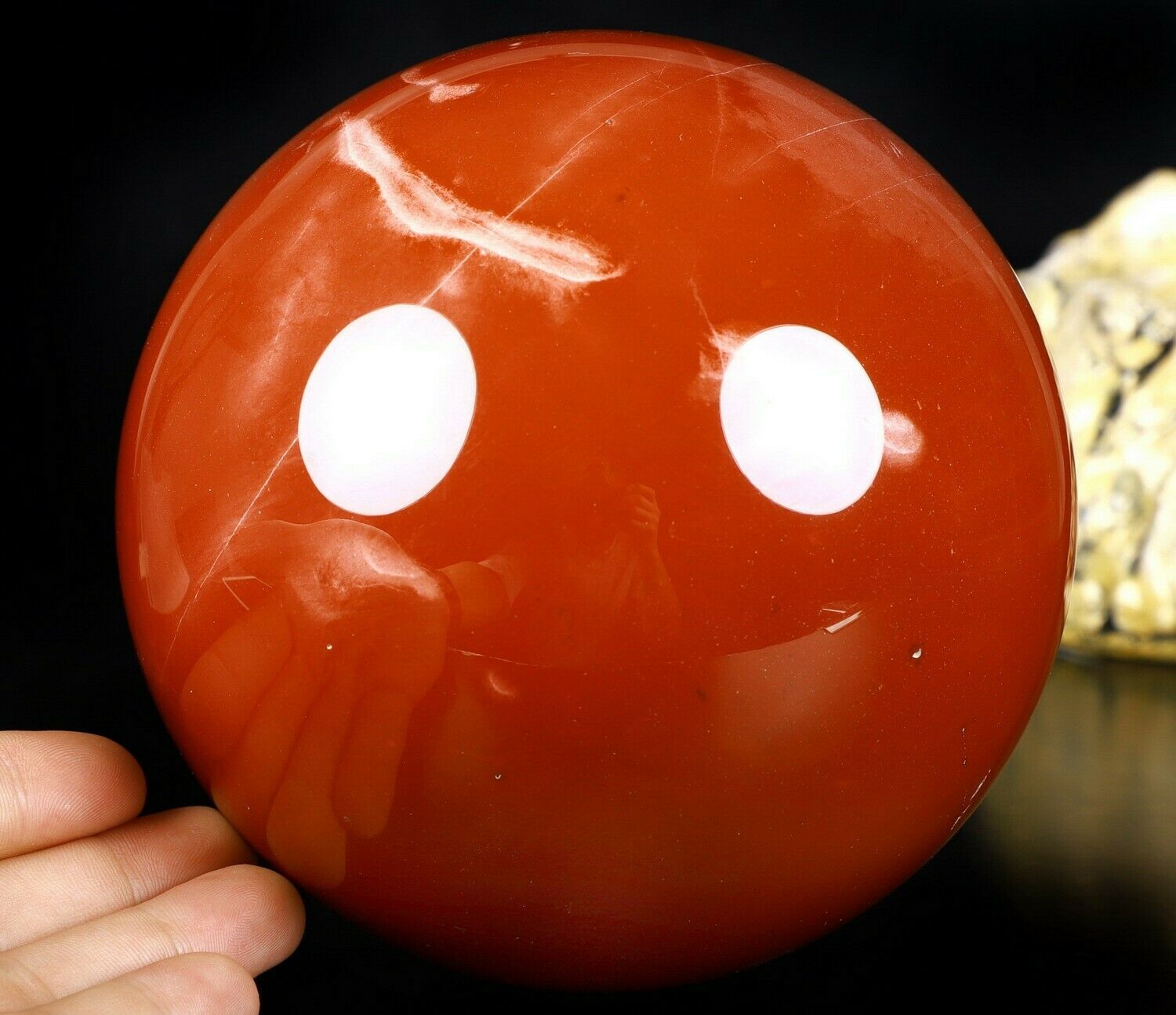 Huge 5.5" RED JASPER  Sphere, Crystal Ball #141