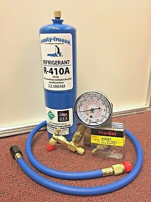 Wine Cooler, R410a Refrigerant Recharge Kit, 28 oz., w/Check & Charge-It Gauge