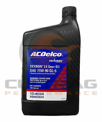 Genuine GM ACDelco Dexron LS 75W-90 Gear Oil 32oz Quart 88862624