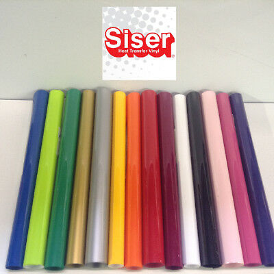 SISER EasyWeed Heat Transfer Vinyl Tshirt /Textile HTV 12" x 12" 14 colors