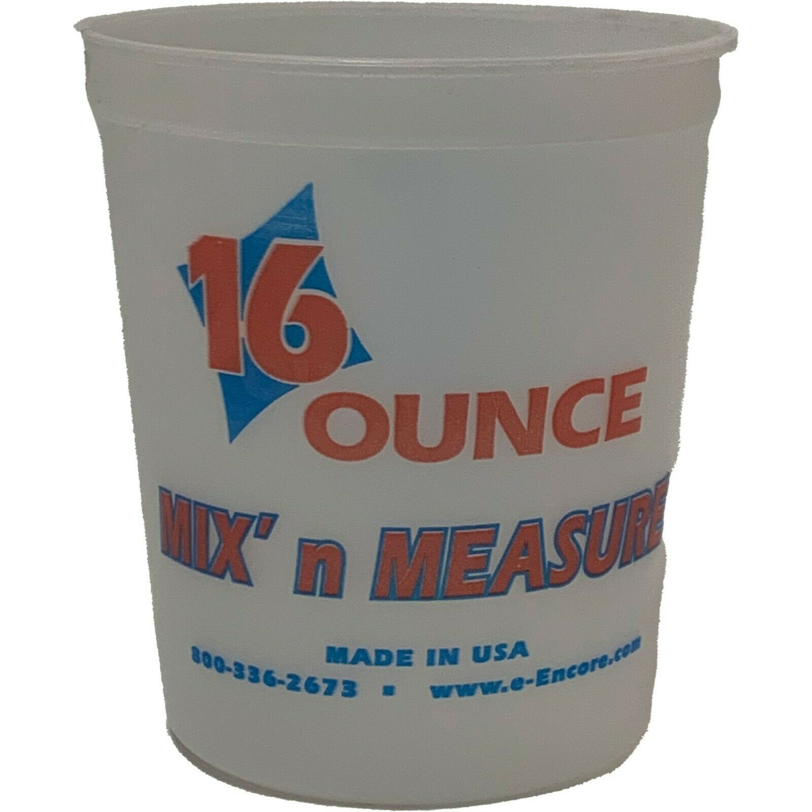 Encore Plastics 16oz Mix' n Measure Cups, LT30916, Multiple Quantities